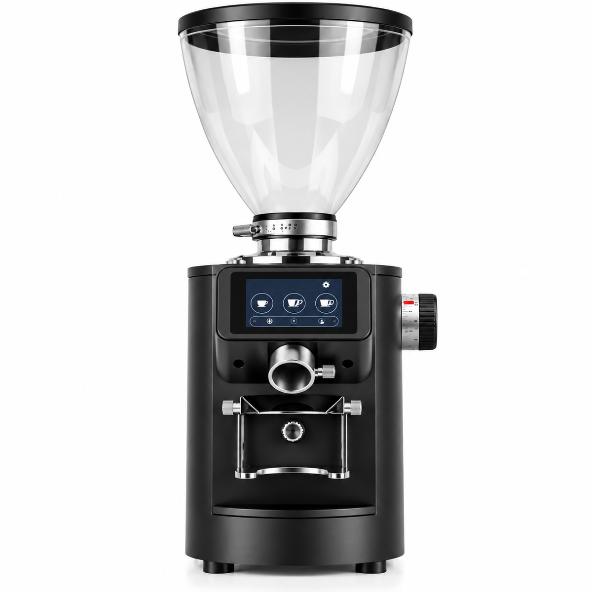 Bangwei Commercial Electric Coffee Grinder with 90mm Titanium Flat Burrs (600W, 1500g Hopper)
