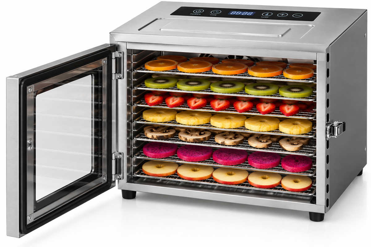 6-Tray Stainless Steel Food Dehydrator – China B2B/B2C