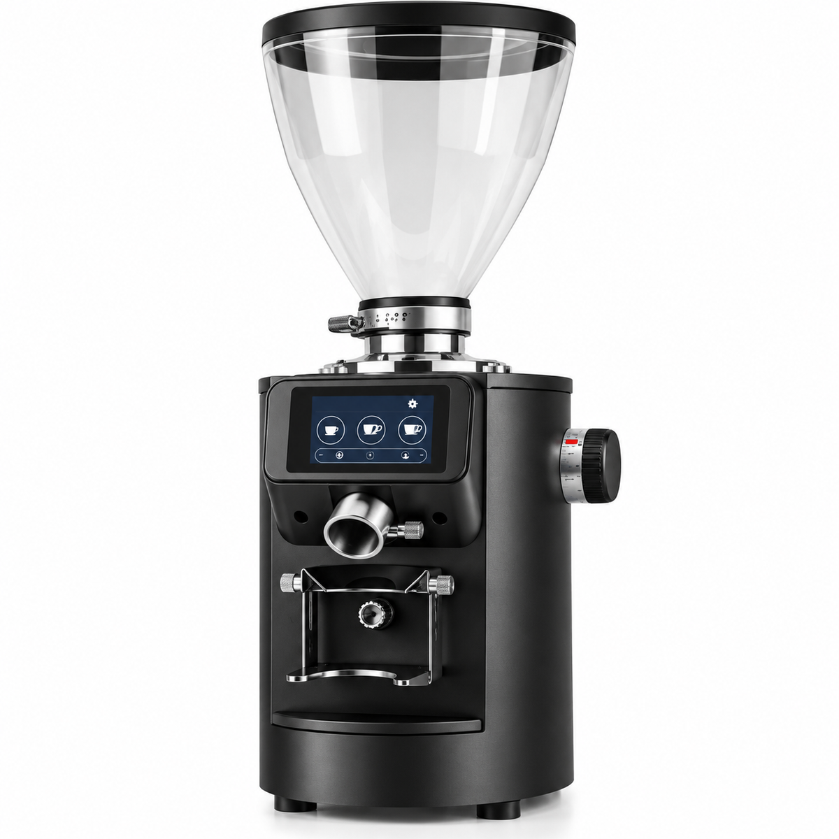 Bangwei Commercial Electric Coffee Grinder with 90mm Titanium Flat Burrs (600W, 1500g Hopper)