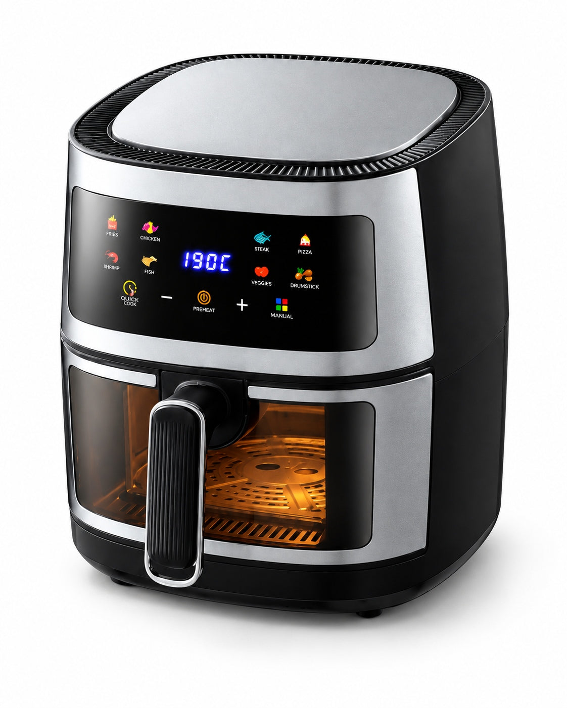 Bangwei ZG-009 air fryer right angle on white background