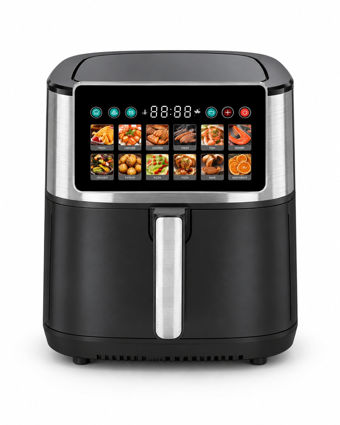 Bangwei ZG-851 air fryer front view on white background