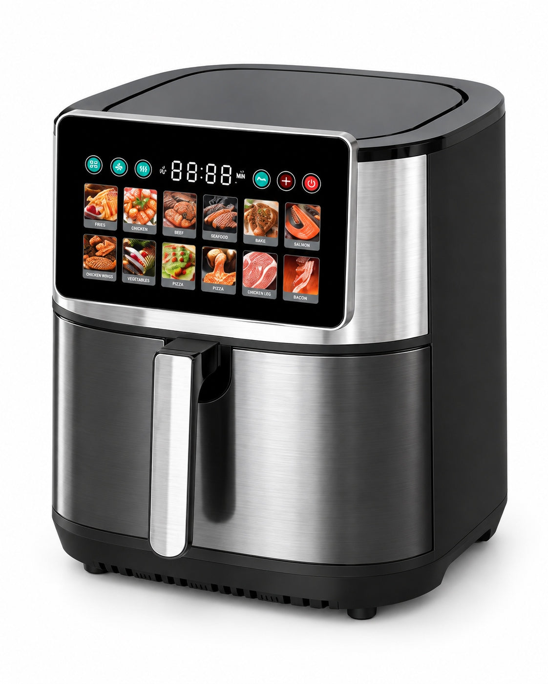 Bangwei ZG-851 air fryer right angle on white background