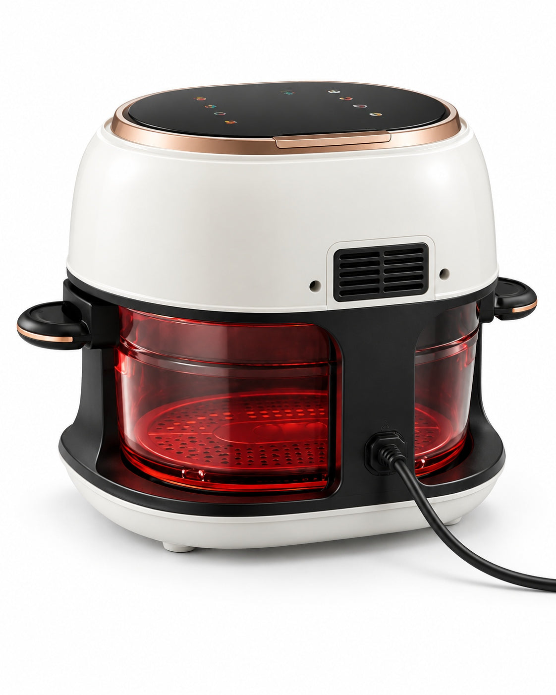 Bangwei ZG-A3 air fryer rear angle on white background
