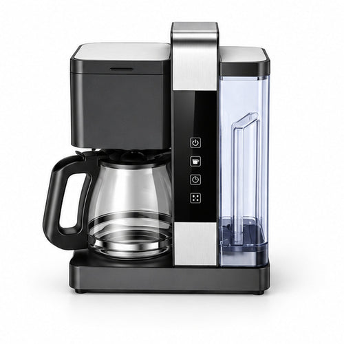 Bangwei coffee machine CM801, white background, angle 1