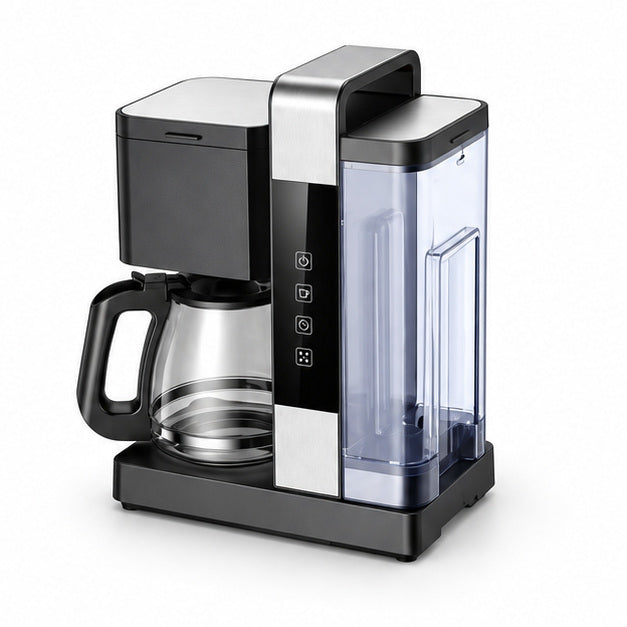 Bangwei coffee machine CM801, white background, angle 2