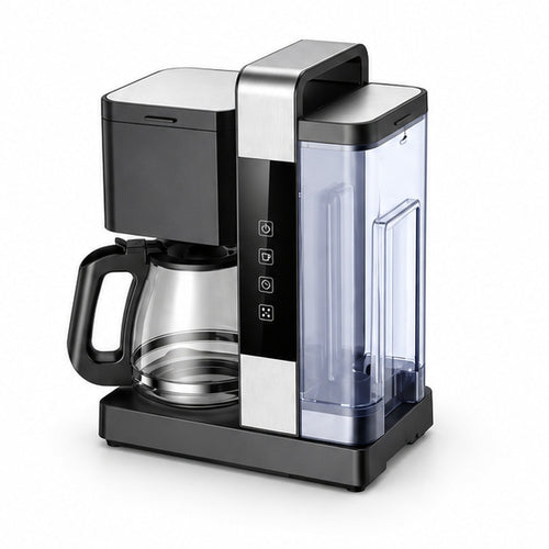 Bangwei coffee machine CM801, white background, angle 2