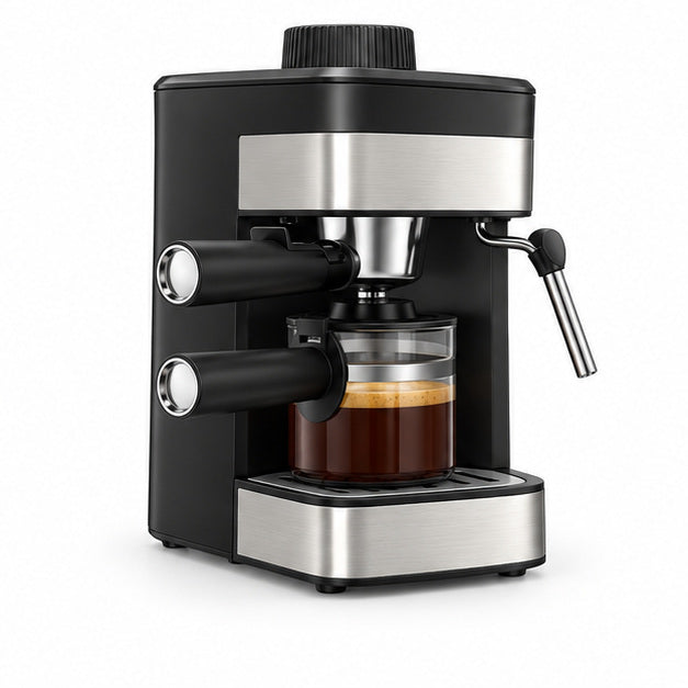 Bangwei coffee machine LPM201, white background, angle 3