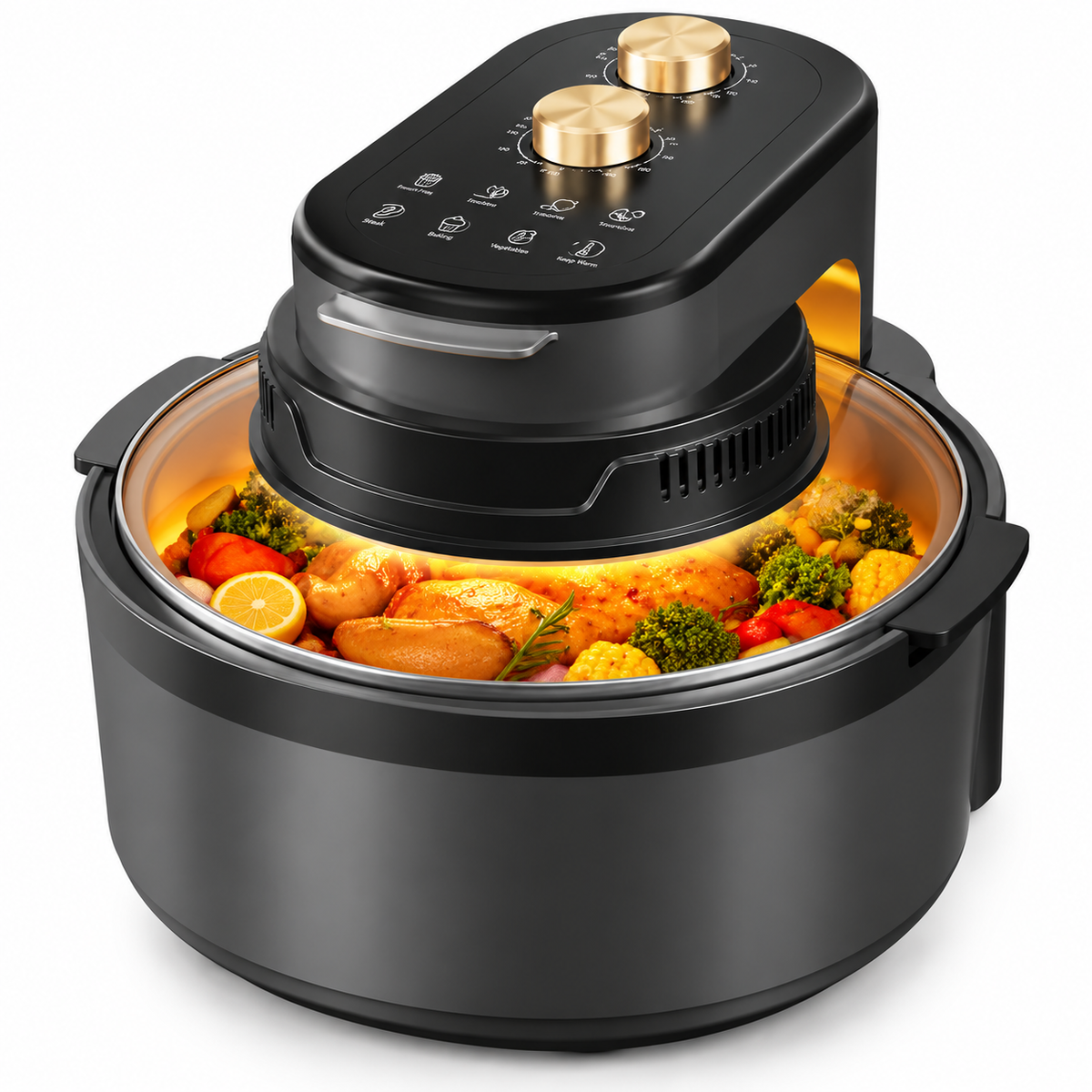 8L Rotisserie 360° Visible Window Air Fryer – China B2B/B2C
